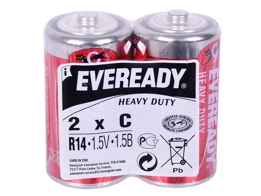 

Батарейка солевая Energizer Eveready R14 тип C 2шт