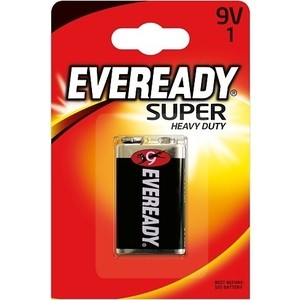 

ENERGIZER Батарейка солевая Eveready Super 6F22 тип 9V 1шт
