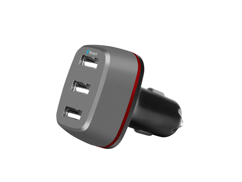 

Автомобильное зарядное устройство (3 USB, 5.1A, Smart Charge+кабель Type-C/micro USB-USB) DF AutoTor-06