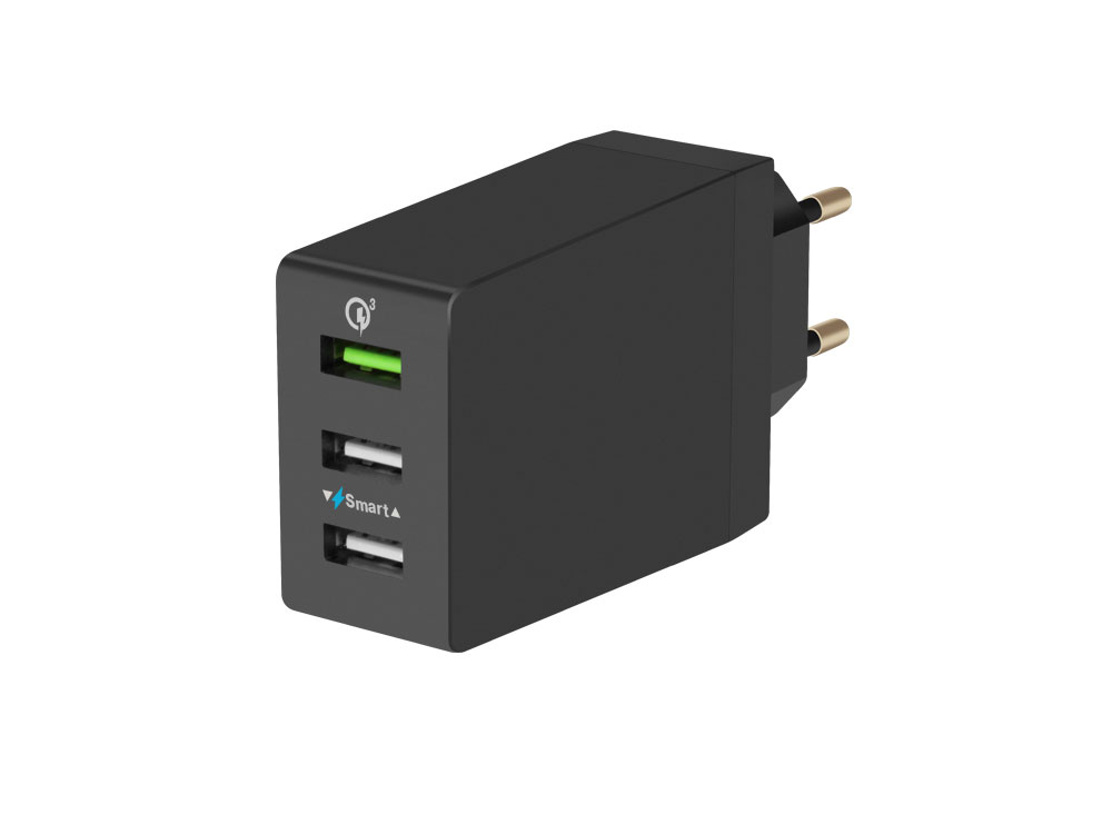 

Сетевое зарядное устройство (3 USB, QC 3.0, Smart Charge+кабель 8pin/microUSB-USB) DF Tor-05