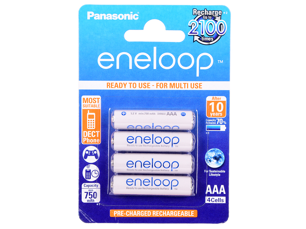 

Аккумуляторы Panasonic ENELOOP PRO/ BK-4MCCE/4BE Аккумулятор . (блистер 4 шт.)