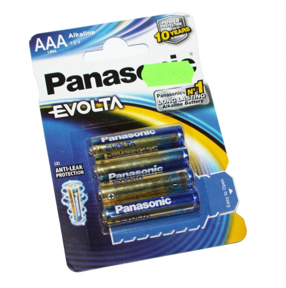 

Батарейки Panasonic/ AAA EVOLTA (блистер 4шт.)