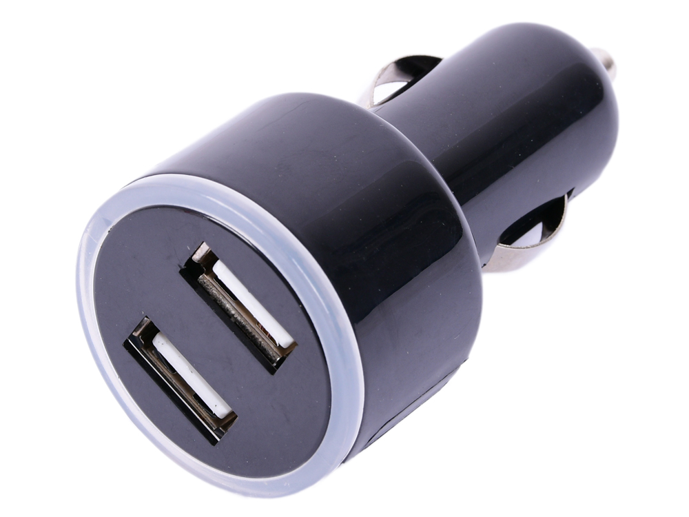 Cablexpert Адаптер питания 12V-5V 2-USB, 2.1A, черный (MP3A-UC-CAR16)