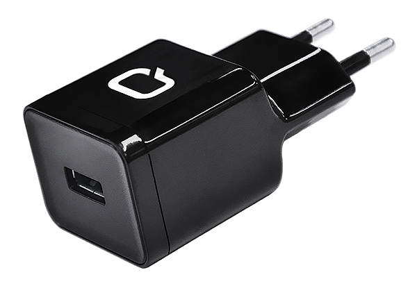 

Сетевое зарядное устройство Qumo Energy (Charger 0003), 1 USB, 1A, micro USB cable, черный