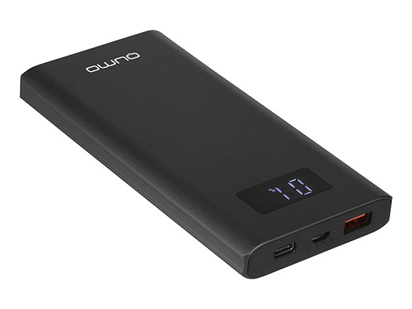 

Внешний аккумулятор Qumo PowerAid P10000, 10000 мА-ч QC 3.0&2.0/BC1.2/MTKPE 1&2 черный