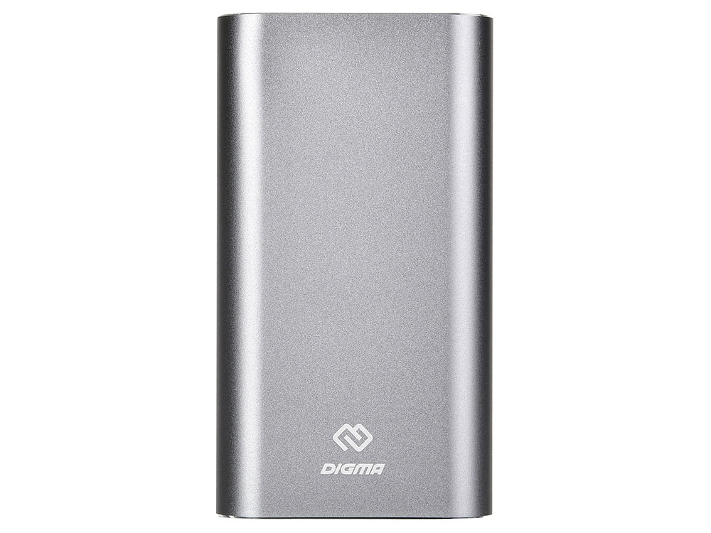 

Мобильный аккумулятор Digma DG-ME-20000 Li-Pol 20000mAh 3A темно-серый 2xUSB