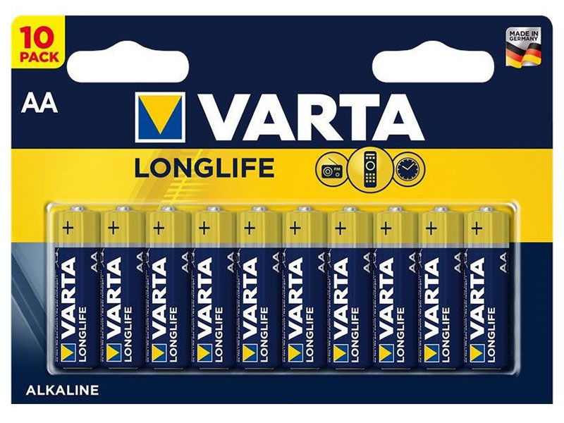

Батарейки VARTA Long Life AA блистер 10