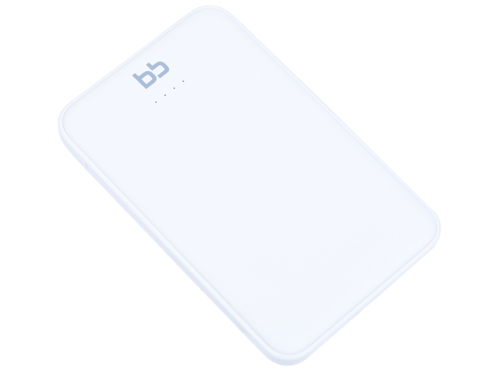

Внешний аккумулятор BB 5000 мАч, 2USB, 2A, Li-pol, белый, 007-001