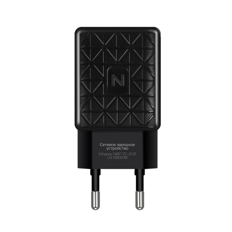 

Сетевое зарядное устройство Nobby Practic NBP-TC-21-03, черный 2xUSB, 2.1А, кабель microUSB