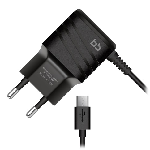 Сетевое зарядное устройство Nobby BB 013-001 microUSB 2А, 1.2 м черный