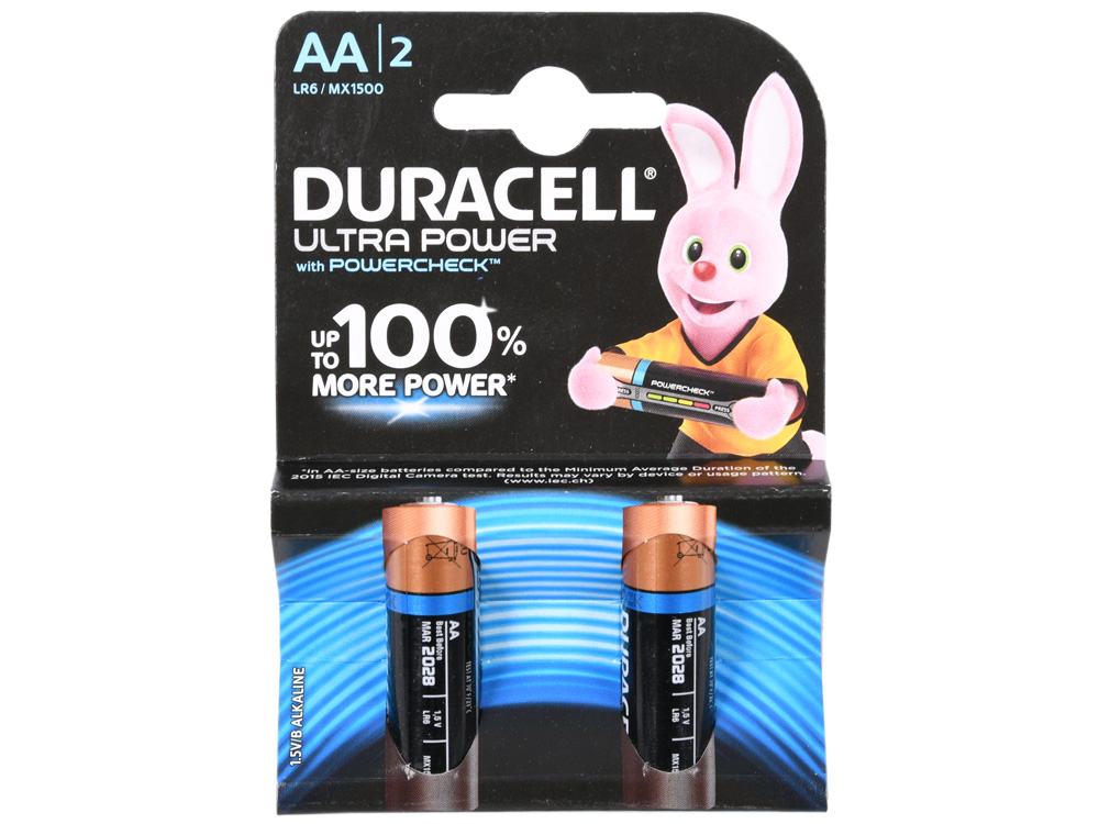 

Батарейки Duracell Ultra Power LR6-2BL