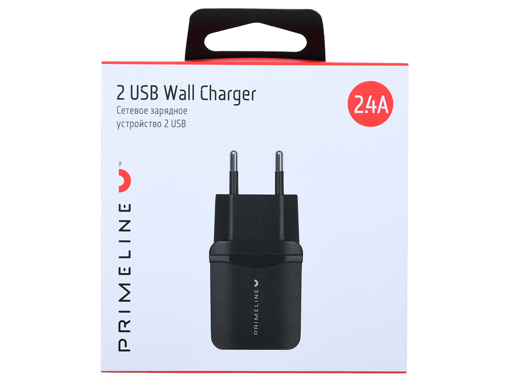

Зарядное устройство Prime Line 2325 2xUSB 2.4A, черный