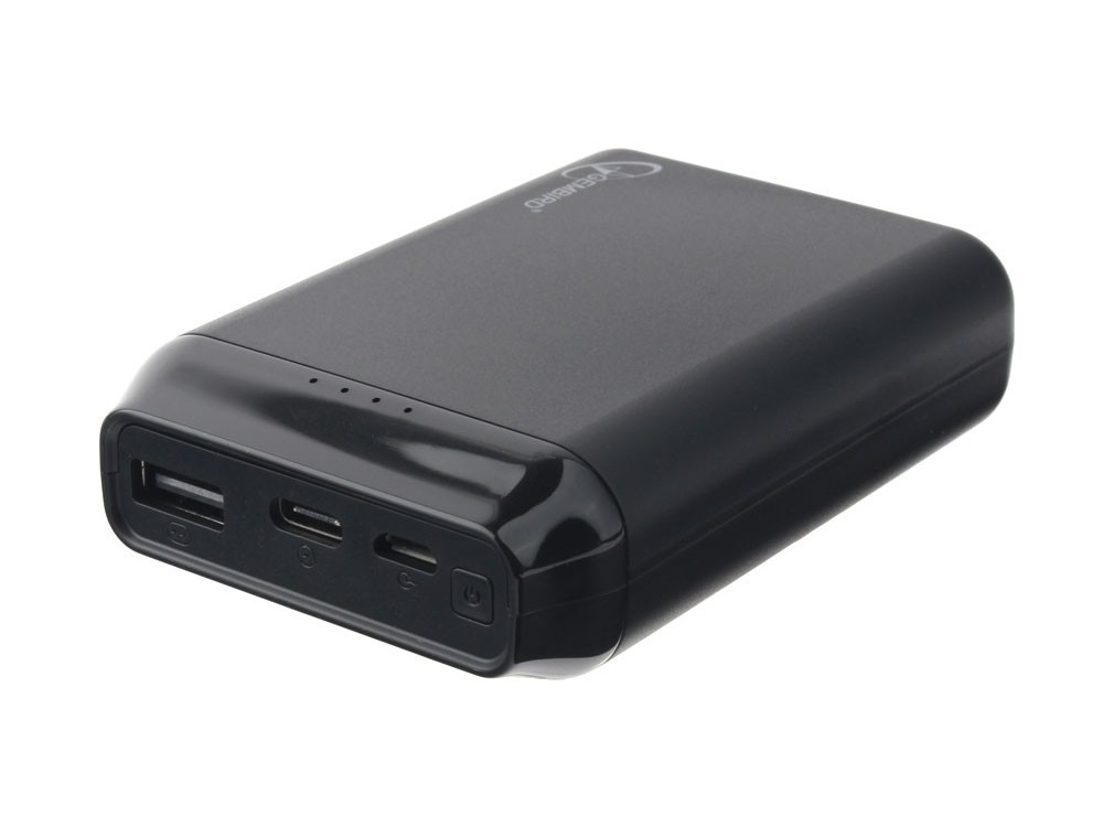 Портативный аккумулятор Gembird GPB-100 черный 5000мА/ч, USB, type-c, 2.1A