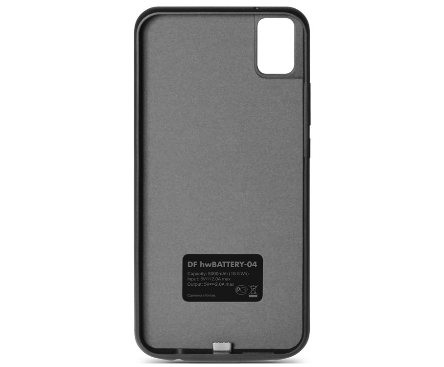 

Аккумулятор-чехол для Huawei P20 Lite DF hwBattery-04 (black) 5000 мАч+USB выход