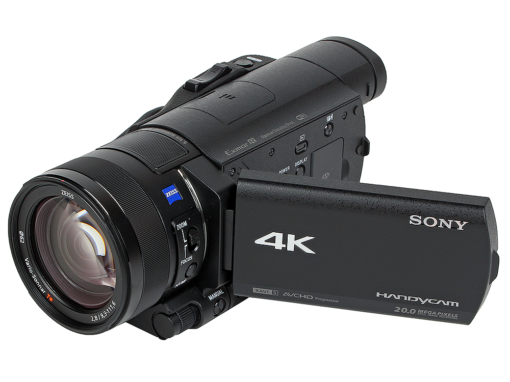 

Видеокамера Sony FDR-AX100EB Black 4K, 50p, 20Mp, "Exmor R" CMOS, CarlZeiss VS, 24x Zoom, 3.5". Wi-Fi/NFC