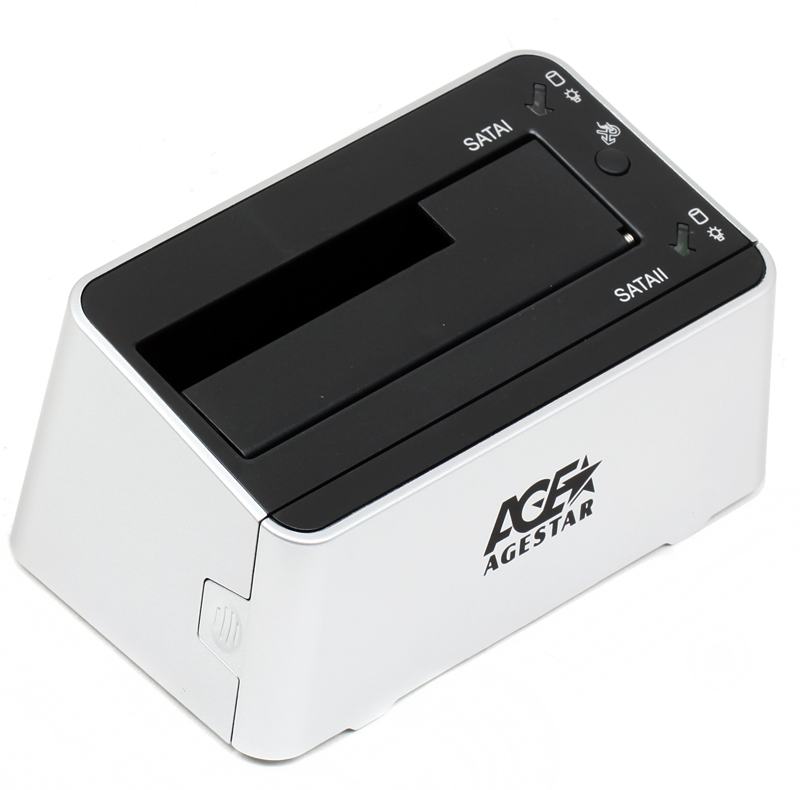 

Док станция 2x2.5"/3.5" SATA HDD/SSD AgeStar 3UBT3-6G (SILVER) пластик, серебристый, UASP, Clone, USB 3.0