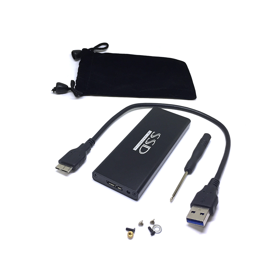 Внешний бокс SSD M.2/mSATA Espada 7009U3 Корпус Silver / Алюминий / USB 3.0 / USB 3.1 Gen 1 / M.2 (NGFF) 67 pin