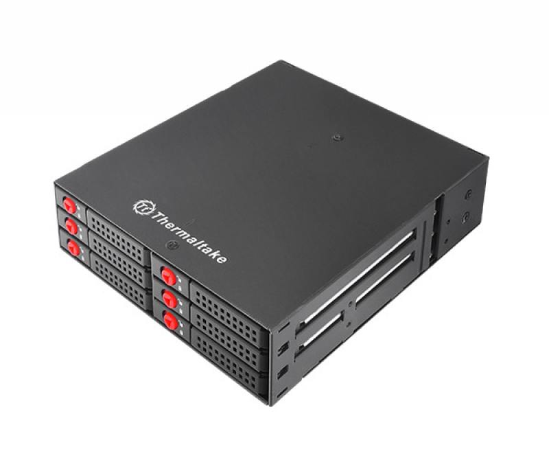 

Внешний контейнер для HDD 2.5" SATA Thermaltake Max 2506 ST-009-M21STZ-A2 SATA I/II/II металл черный