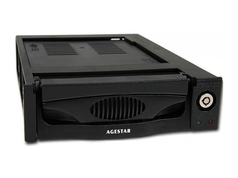 

Mobile rack для HDD 3.5" AGESTAR SR3P(K)-3F Black, SATA