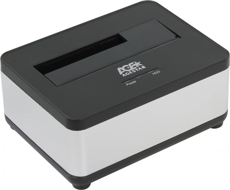 

Док станция для HDD 2.5"/3.5" SATA AgeStar 3UBT7 USB3.0 серебристый