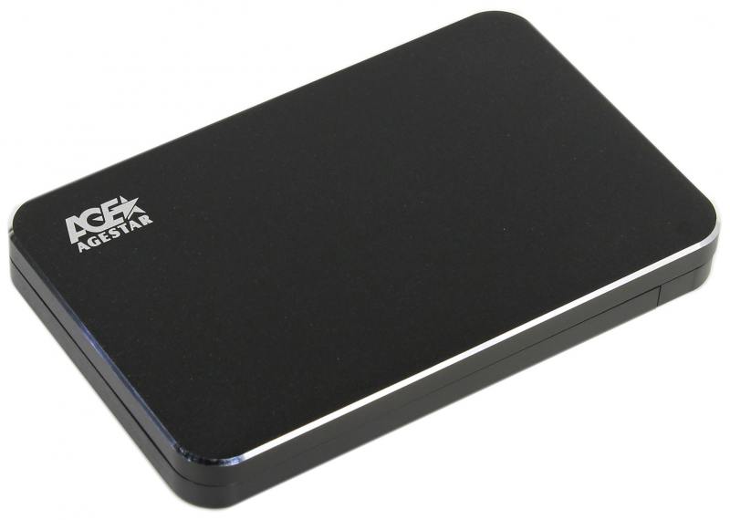 

Внешний контейнер для HDD 2.5" SATA AgeStar 3UB2A18 USB3.0 алюминий черный