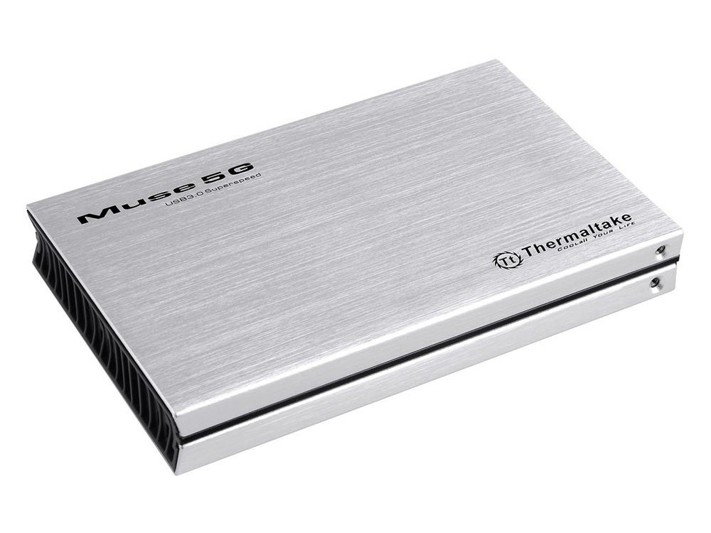 

Внешний контейнер для HDD 2.5" Thermaltake Muse 5G ST0041Z Docking USB серебристый