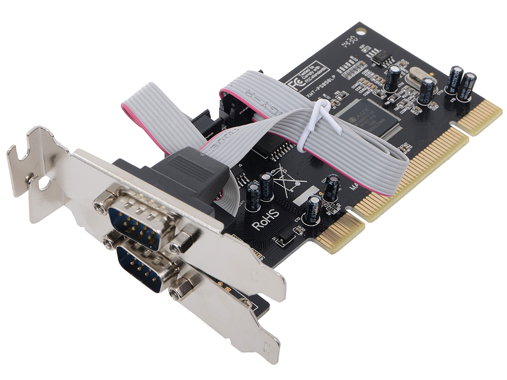Контроллер Orient XWT-PS050LP, PCI - 2xCOM, MCS9865, Low profile, оем контроллер orient xwt pe2slp pci e to com 2 port wch ch382 low profile oem