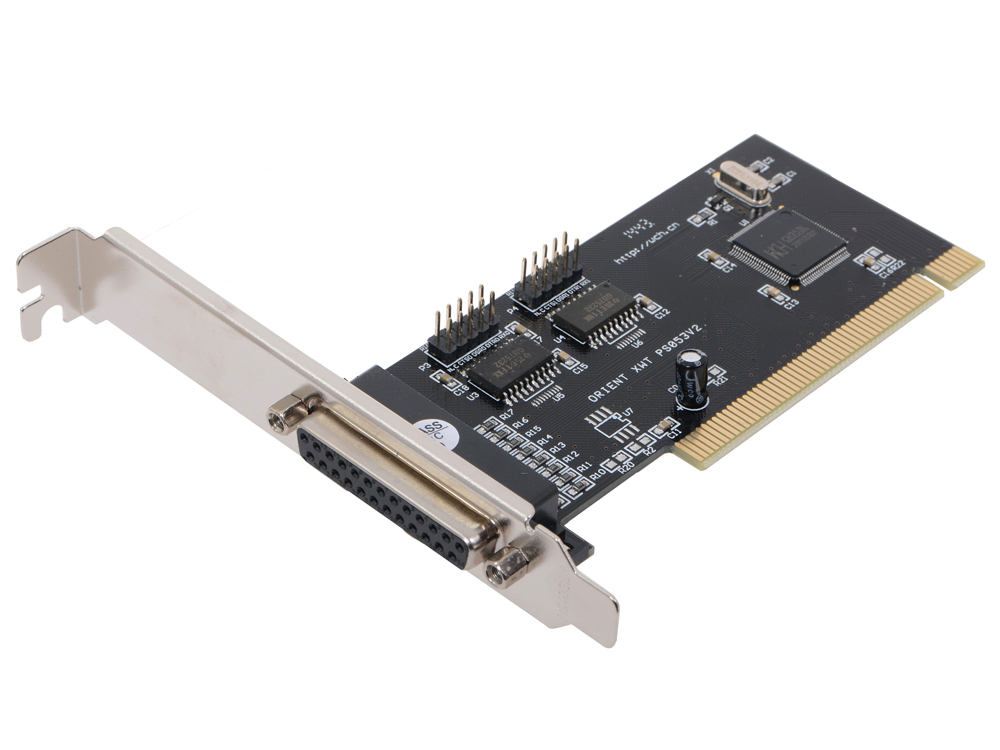 Контроллер Orient XWT-PS053V2 (PCI to COM 2-port + LPT 1-port (WCH CH353) OEM) контроллер orient xwt pe2slp pci e to com 2 port wch ch382 low profile oem