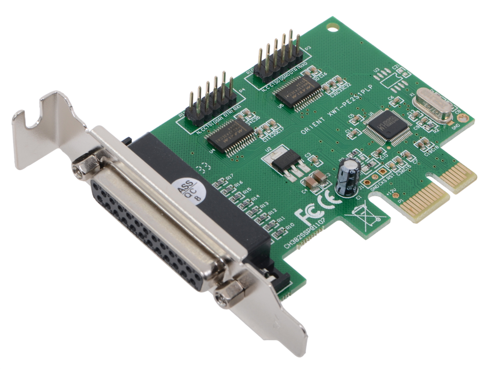 

Контроллер Orient XWT-PE2S1PLP (PCI-E to COM 2-port + LPT 1-port (WCH CH382) Low Profile OEM)