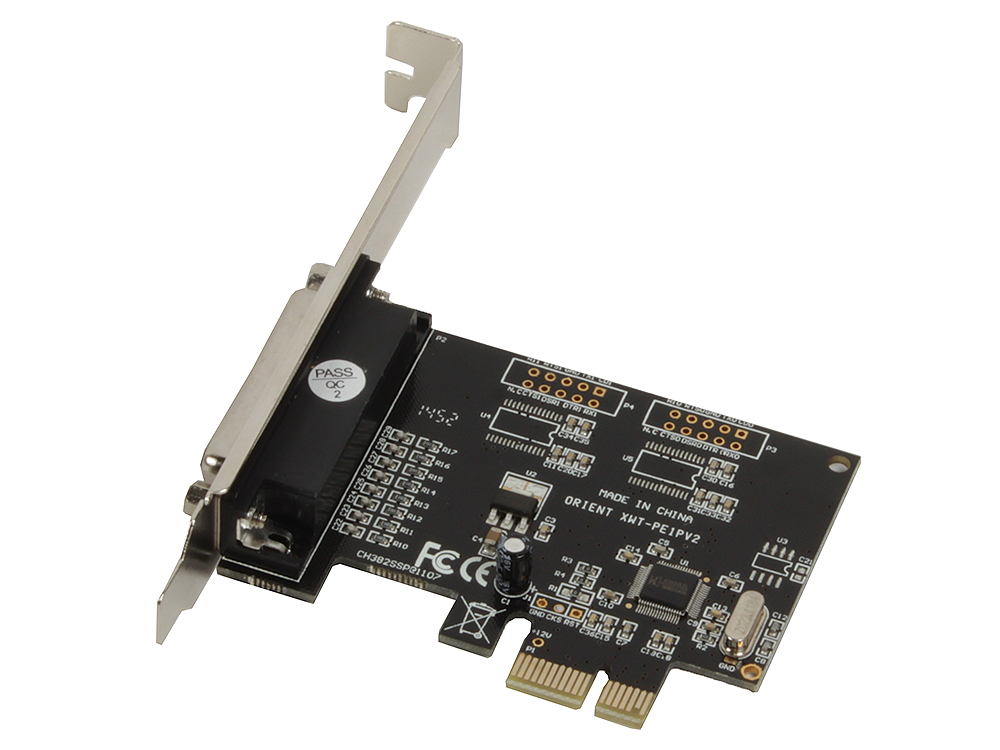 Контроллер ORIENT XWT-PE1PV2, PCI-E to LPT 1-port (WCH CH382) oem контроллер pci e orient xwt pe1s1pv2 com lpt oem