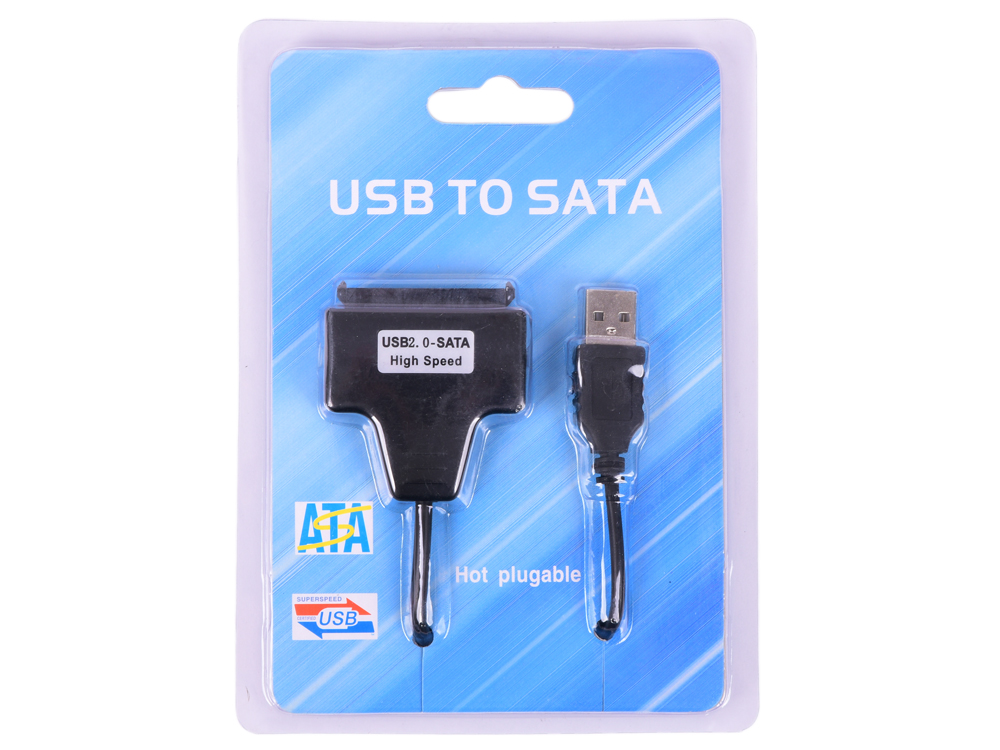 Адаптер-переходник Gembird USB 2.0 - SATA 7+15 pin для 2.5