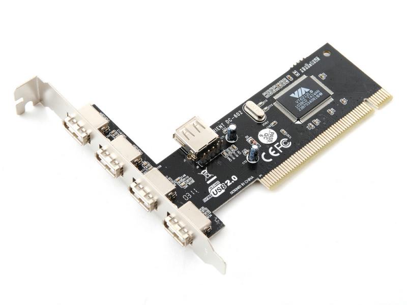 

Контроллер PCI Orient DC-602 USB2.0 4ext 1int OEM