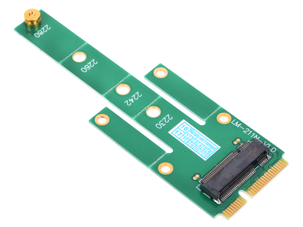 

Переходник SSD mSATA - NGFF(M.2), для подключения NGFF диска к разъему mSATA, ORIENT C294S