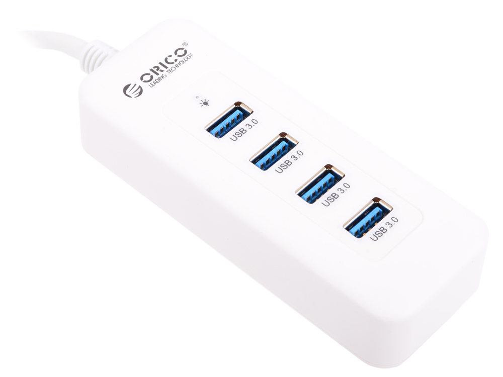 

Концентратор USB Orico U3R1H4 (белый) USB 3.0 x 4