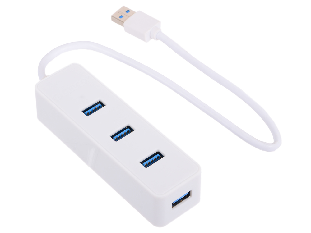 Концентратор USB Orico W5PH4-U3 (белый) USB 3.0 x 4