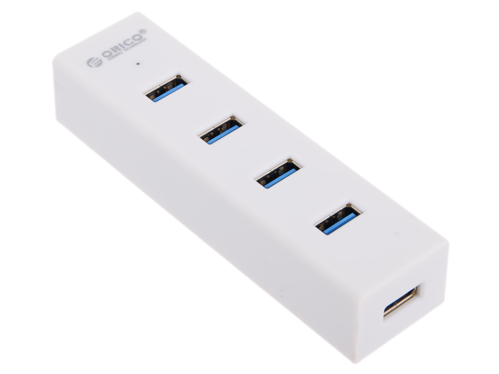 

Концентратор USB Orico H4013-U3 (белый) USB 3.0 x 4, возможность подключения дополнительного питания