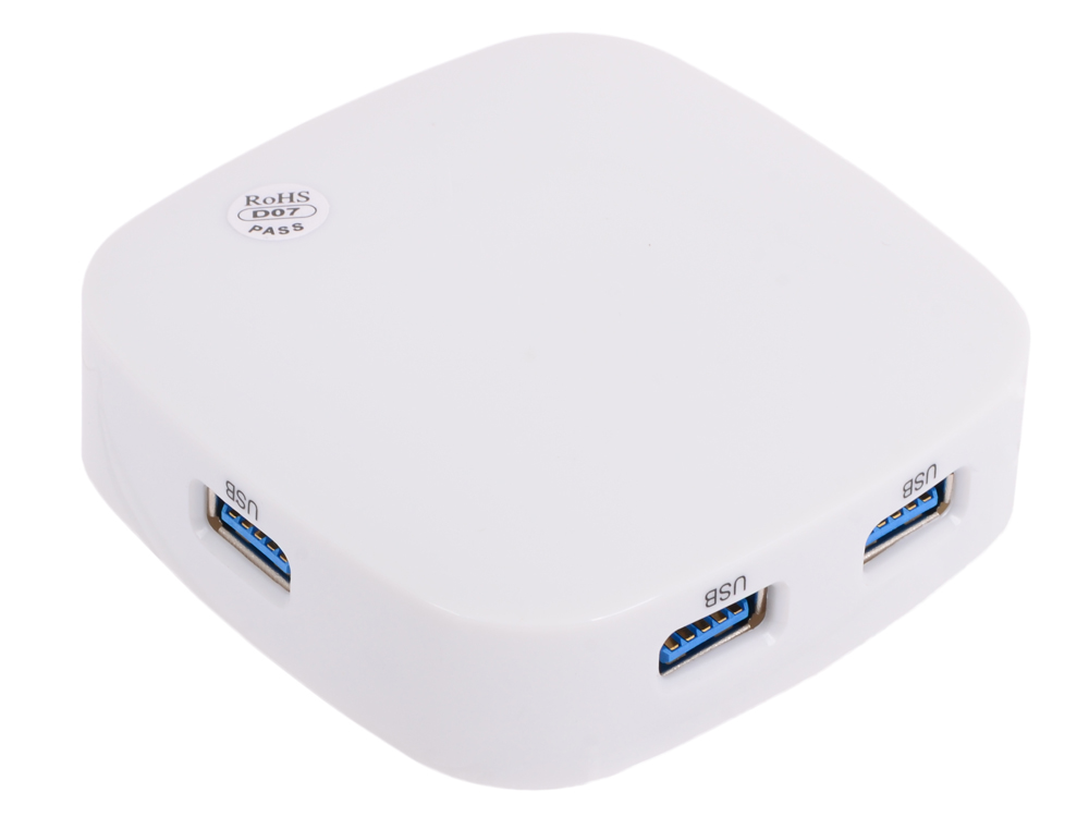 

Концентратор USB Orico H4818-U3 (белый) USB 3.0 x 4, возможность подключения дополнительного питания