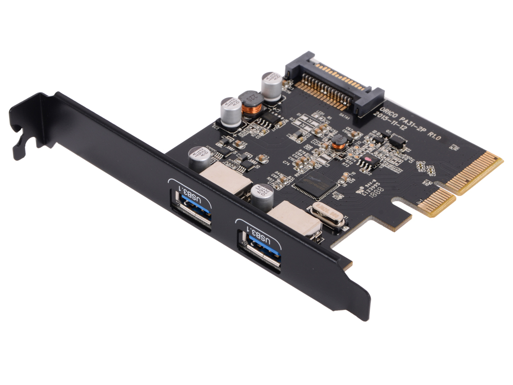 Контроллер PCI-E Orico PA31-2P  OUT:USB 3.1*2 - фото 1