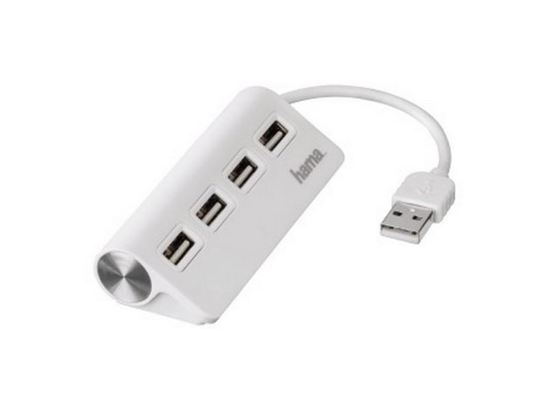 

Концентратор USB Hama TopSide H-12178 4 порта белый