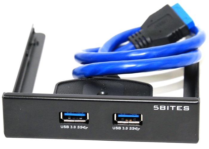 

Контроллер USB 3.0 5bites FP184A 2 х USB черный