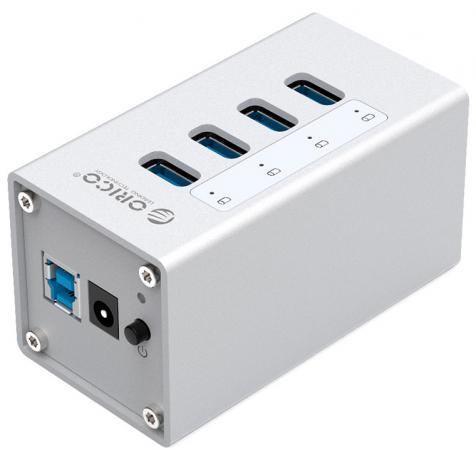 

Концентратор USB 3.0 Orico A3H4-SV 4 х USB 3.0 серебристый