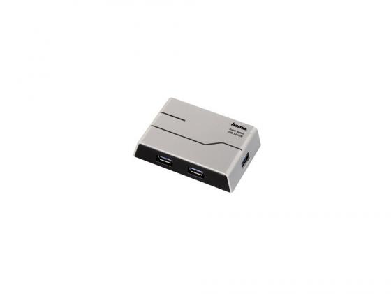 

Концентратор USB 3.0 HAMA H-39879 — серебристый черный