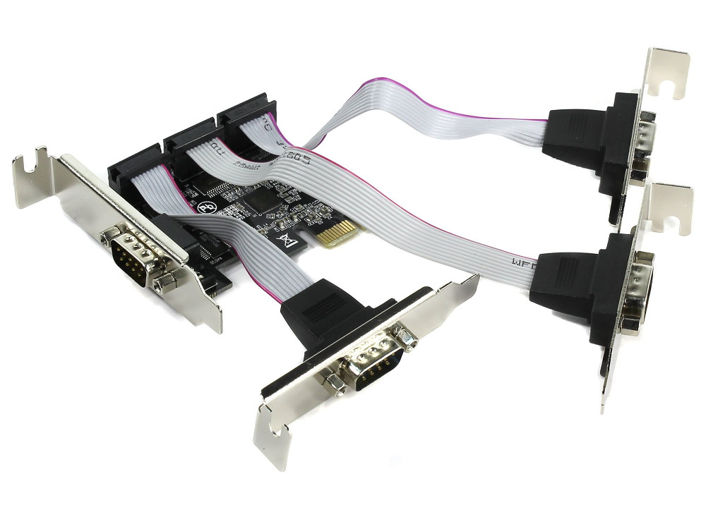

Контроллер ORIENT XWT-PE4SV1LP, PCI-Ex to COM 4-port (ASIX AX99100) Low Profile