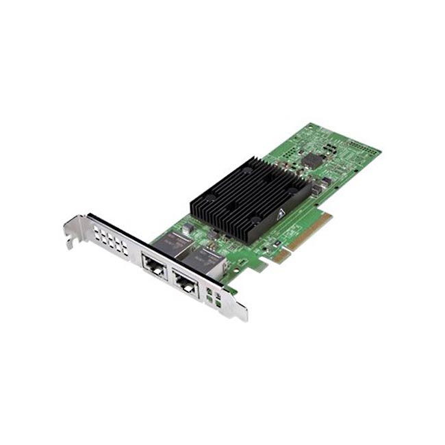 

Двухпортовый адаптер Dell Broadcom 57406 10G Base-T, PCIe, полноразмерный