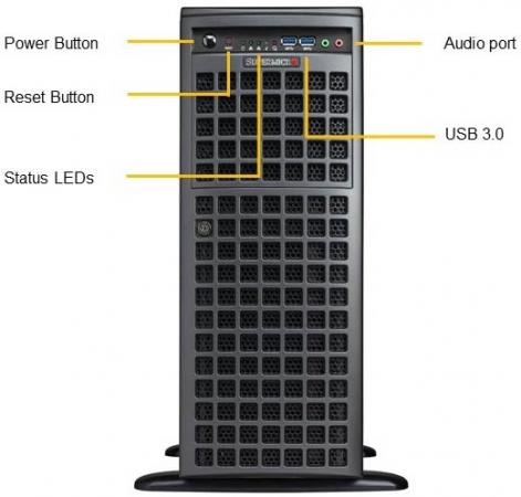 

Серверная платформа Supermicro SYS-7049GP-TRT, Tower, 2xLGA3647, 16xDDR4, 8x3.5", SATAIII On-Board, 2x10GbE, 7xPCIE FH, 2x2200W