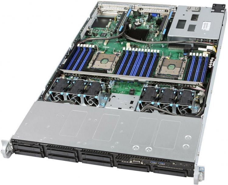 

Сервер (Barebone) Intel Server System R1208WFTYS C624, LGA3647, 24xDDR4 RDIMM, 8x2.5 HotSwap,2x10GLan, 1x1100W