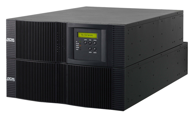 ИБП Powercom VRT-6000 Vanguard RM 6000VA/5400W U RS232,USB ибп powercom vrt 1000xl vanguard rm 1000va 900w 2u rs232 usb 6 x iec