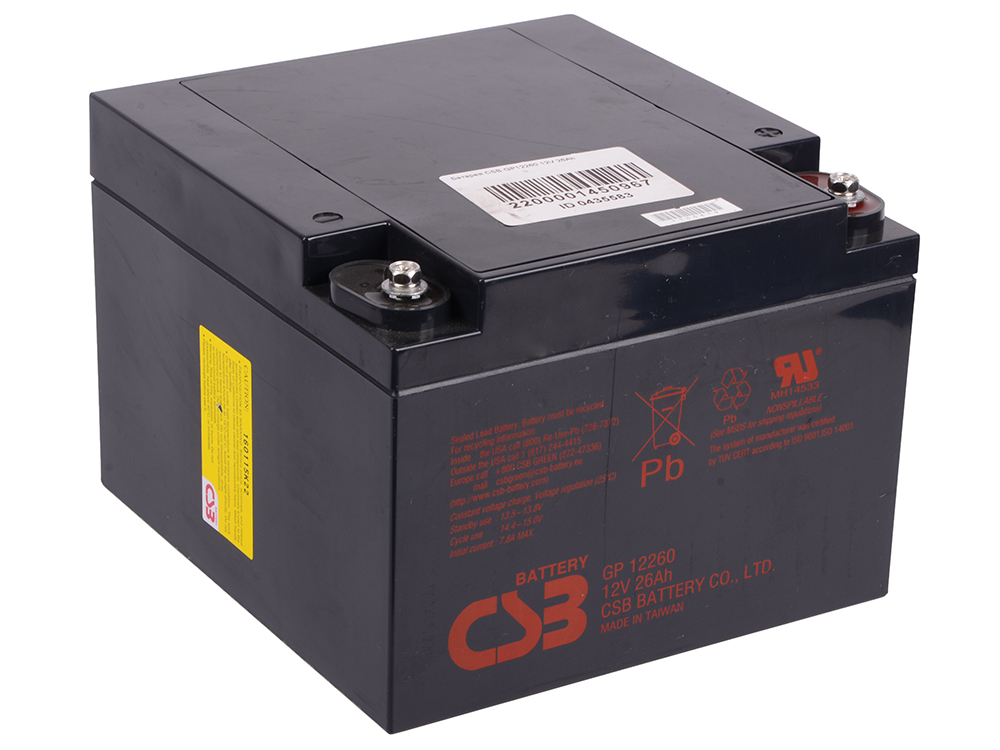 

Батарея CSB GP12260 12V 26Ah