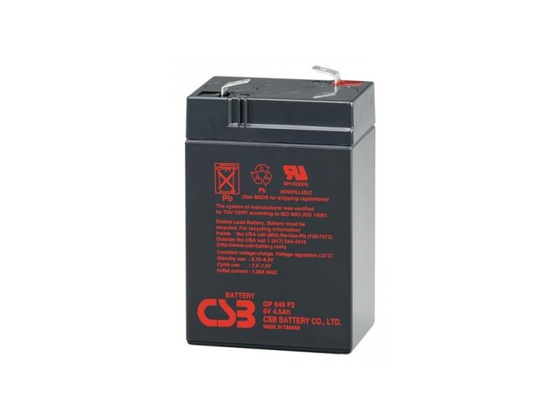 Батарея CSB GP-645 6V/4.5AH