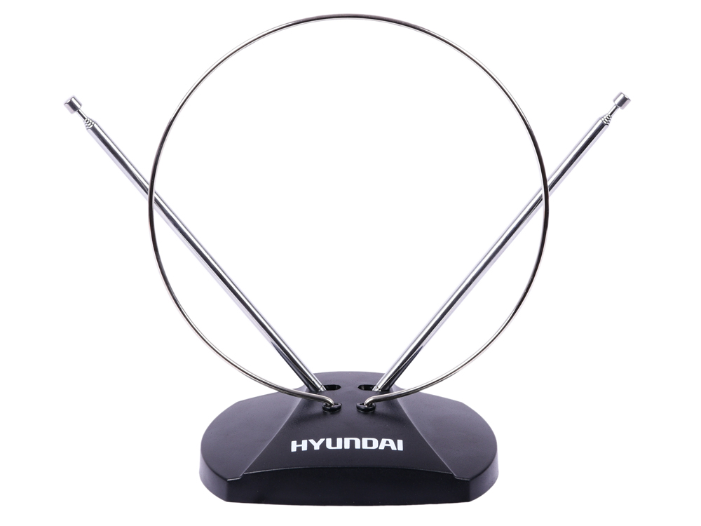 

Антенна Hyundai H-TAI120 Комнатная антенна, VHF 87.5-230 МГц, UHF 470-862 МГц